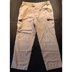 Hiltl Pants Mens 38x38 (Measures 38x30) KHAKI Cargo Germany, Cotton